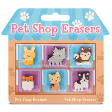 Pet Shop Erasers (£1.50)